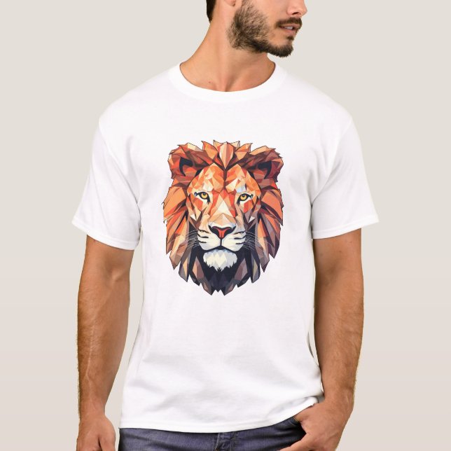 Lion Beast Animal World Wildlife Beauty Discovery T-Shirt (Vorderseite)