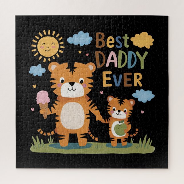 Lion Best Daddy Ever Puzzle (Vertikal)