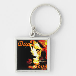 Lion big cat Original Wildlife Design Schlüsselanhänger