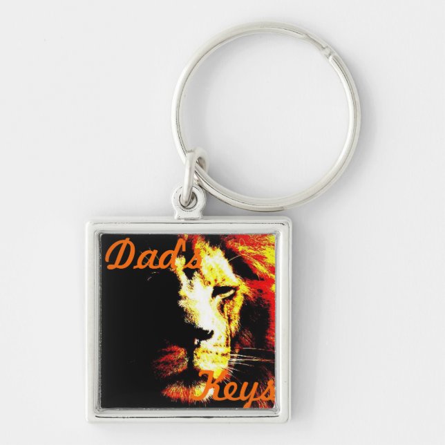 Lion big cat Original Wildlife Design Schlüsselanhänger (Vorne)