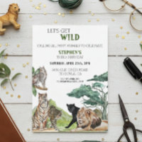 Lion Big Cats Jungle Safari Wild Geburtstag