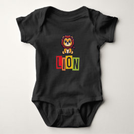 Lion blass baby strampler