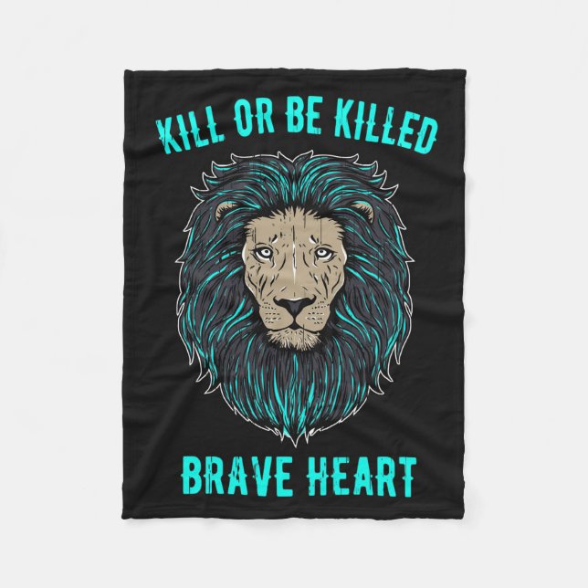 Lion Brave Heart Fleecedecke (Vorderseite)