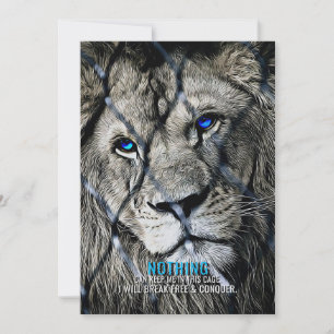 Lion Break Free Dankeskarte