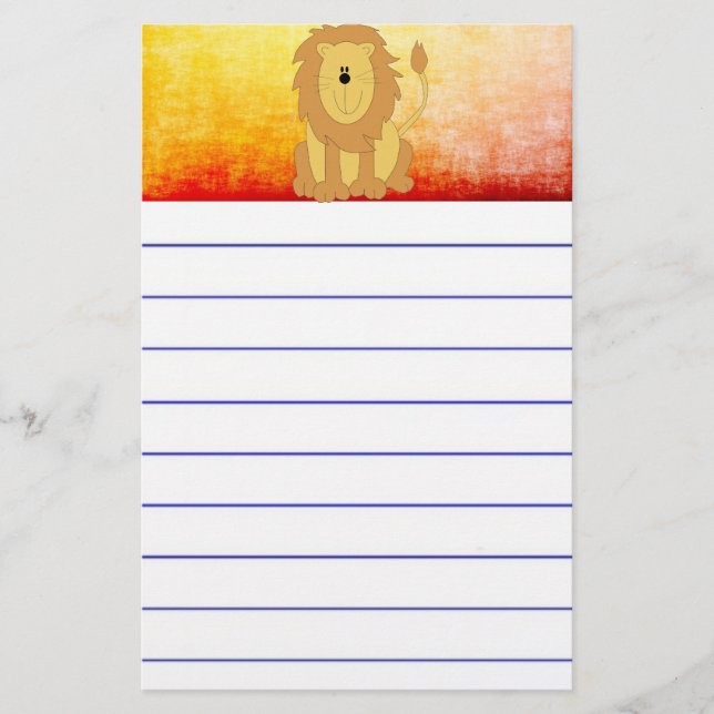 Lion Briefpapier (Vorderseite)