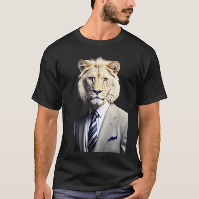 Lion Business King T-Shirt (Vorderseite)