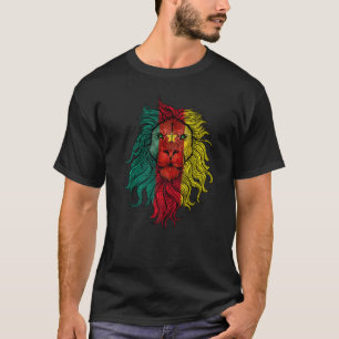 Lion Cameroon Flag Kamerunische Lion T-Shirt