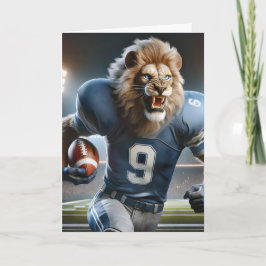 Lion Carry einen Fußball Karte