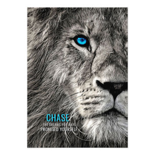 Lion Chase Your Dreams Fotodruck