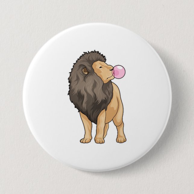 Lion Chewing gum Button (Vorderseite)