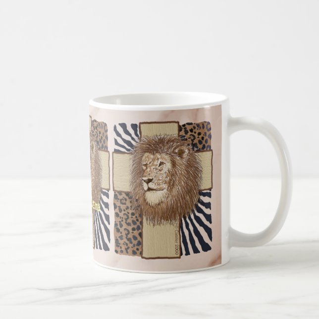 Lion Christlich Cross Tasse (Rechts)