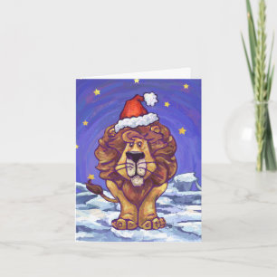 Lion Christmas Feiertagskarte