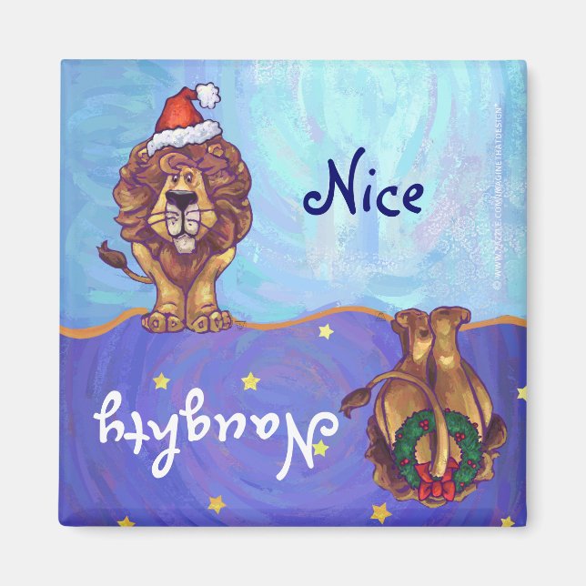 Lion Christmas Magnet (Vorne)
