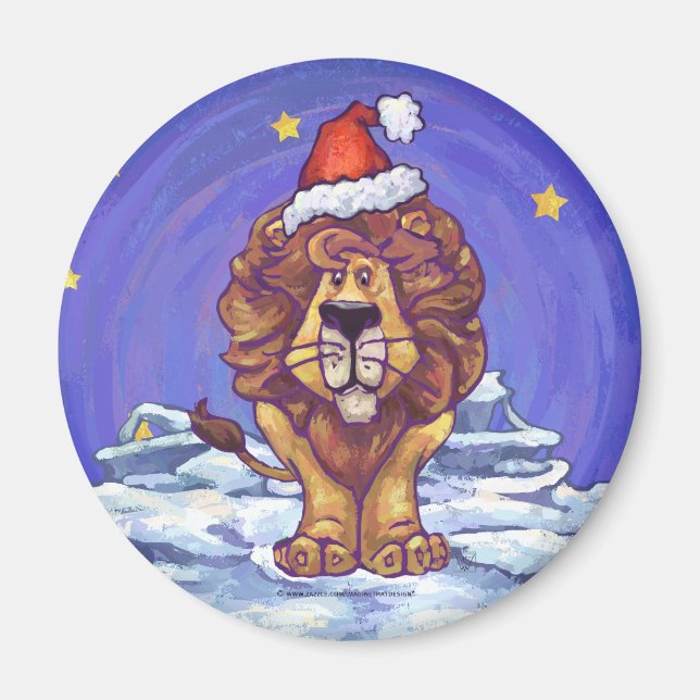 Lion Christmas Magnet (Vorne)