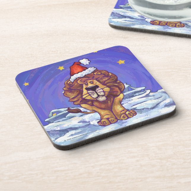 Lion Christmas Untersetzer (Linke Seite)