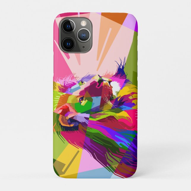 Lion Colorful Prismatischer Pop Art Design-62501 Case-Mate iPhone Hülle (Rückseite)