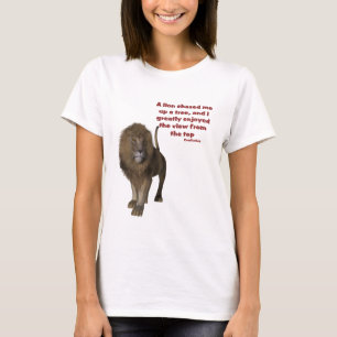 Lion Confucius Inspiration Zitat T-Shirt