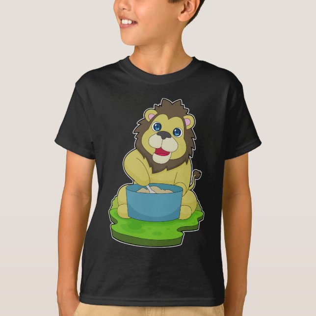 Lion Cooking pot Spoon T-Shirt (Vorderseite)
