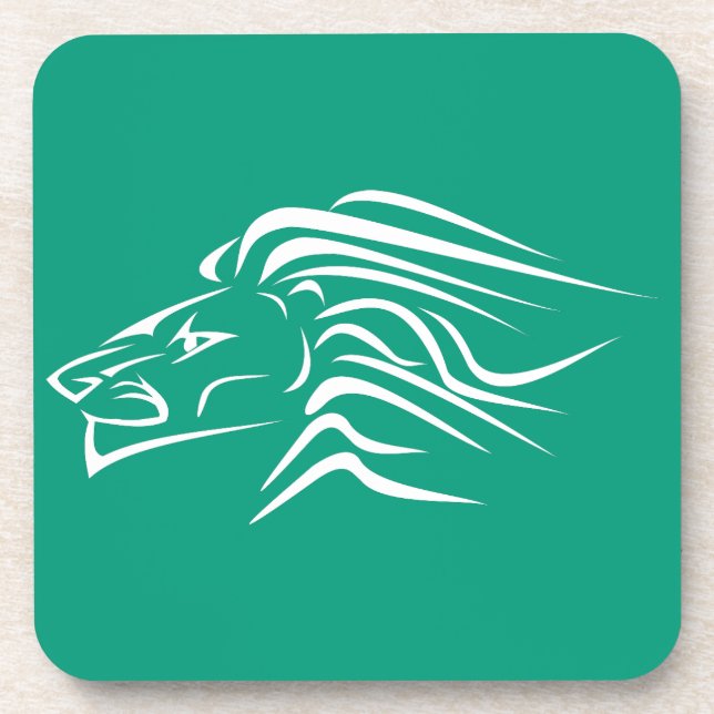 Lion Coster benutzerdefinierte Farben Getränkeuntersetzer (Vorderseite)