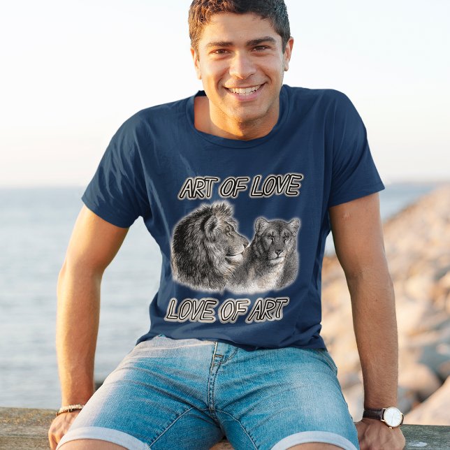 Lion Couple "For the Liebe of Art" Art of Liebe Me T-Shirt (Von Creator hochgeladen)