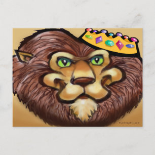 Lion Crown Postkarte