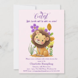 Lion Cub Baby Shower Einladung