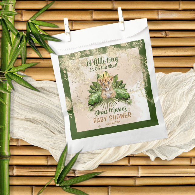 Lion Cub Ein kleiner König ist auf dem Weg zur Bab Geschenktütchen (Von Creator hochgeladen)