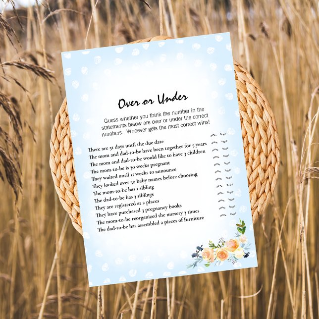 Lion Cub floral Blue Over under Baby Showgame Programm (Von Creator hochgeladen)