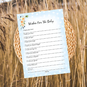 Lion Cub Floral Blue wünscht sich ein Baby Showspi Programm