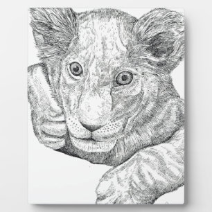 Lion Cub Fotoplatte