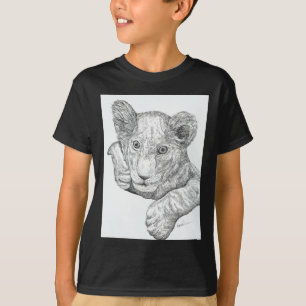 Lion Cub Pen und Tinte T-Shirt