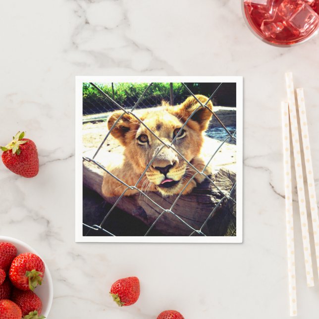 Lion Cub Serviette (Beispiel)