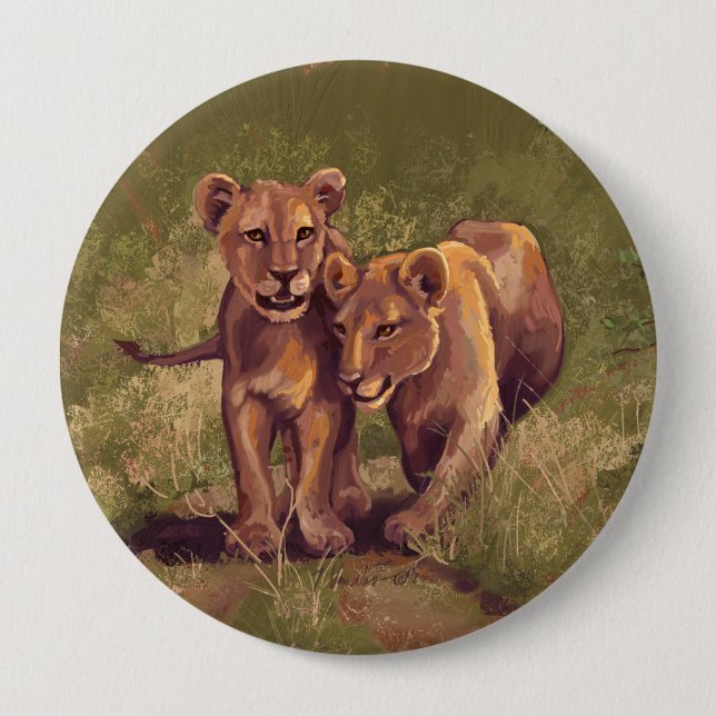Lion Cubs Button (Vorderseite)