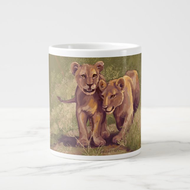 Lion Cubs Jumbo-Tasse (Vorderseite)