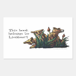 Lion Cubs Personal Buchzeichen Stickers