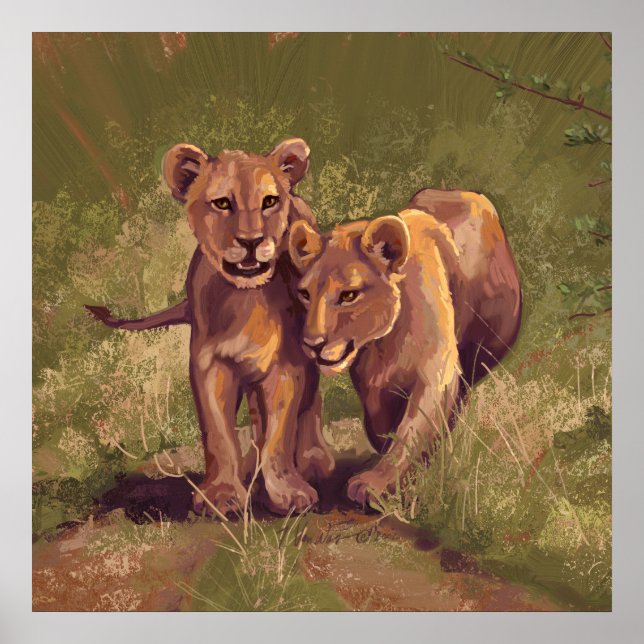 Lion Cubs Poster (Vorne)