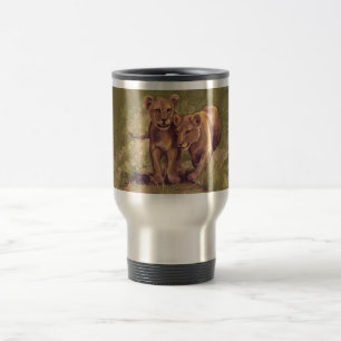 Lion Cubs Reisebecher