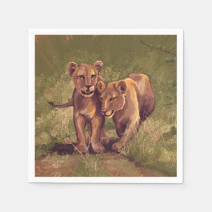 Lion Cubs Serviette