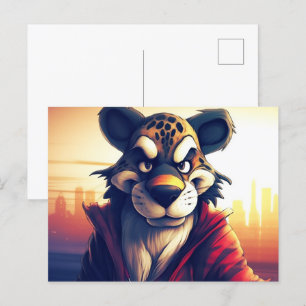 Lion Cute Postkarte