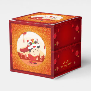 Lion Dance Kid Chinesischer Montag Neujahr CFB Geschenkschachtel
