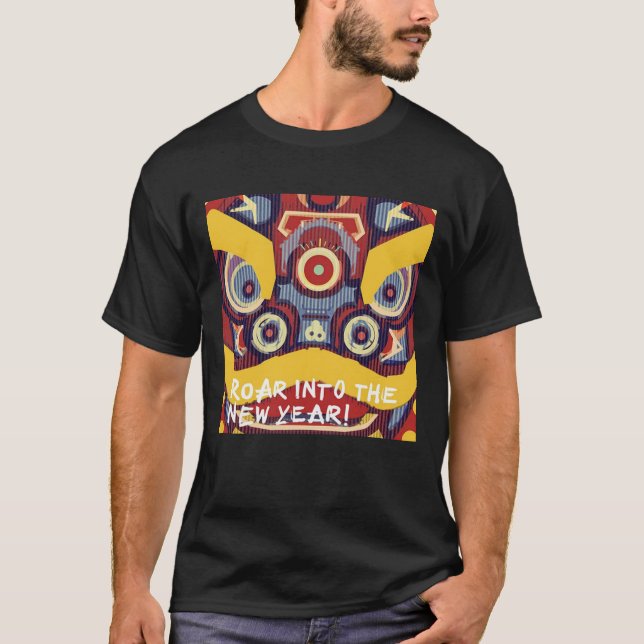 Lion Dance Mask T-Shirt (Vorderseite)
