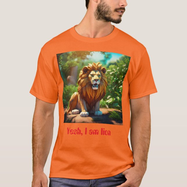 Lion: Das Design von Agony-T - Shirt (Vorderseite)