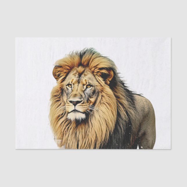 Lion Decoupage Tissue Paper Seidenpapier (Vorderseite)