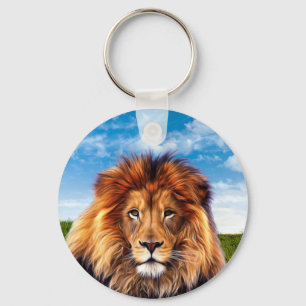 Lion der König des Waldes Schlüsselanhänger