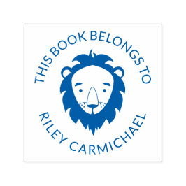 Lion Dieses Buch gehört zu - Name Permastempel
