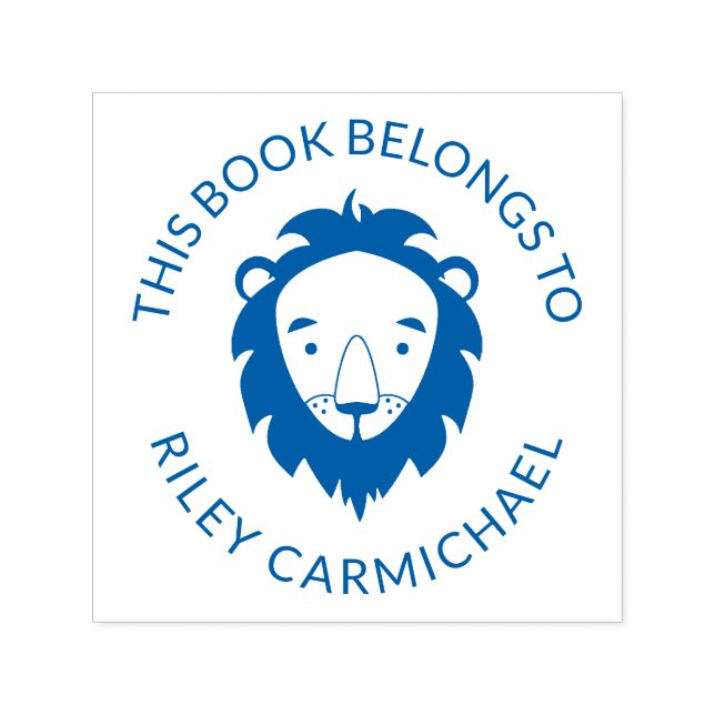 Lion Dieses Buch gehört zu - Name Permastempel (Design)