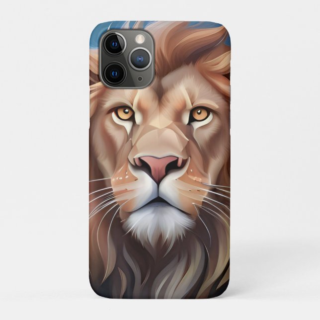 Lion Digital Art Portrait-56556 Case-Mate iPhone Hülle (Rückseite)
