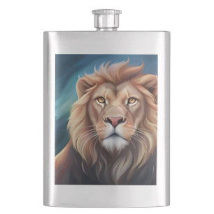 Lion Digital Art Portrait-56556 Flachmann