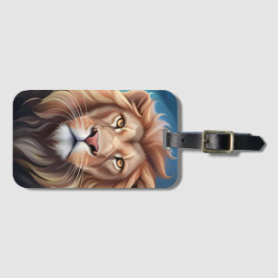 Lion Digital Art Portrait-56556 Gepäckanhänger