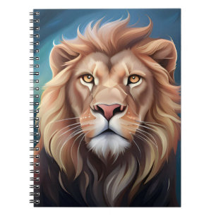 Lion Digital Art Portrait-56556 Notizblock